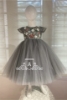 Picture of Gray embroidered tulle dress 2-3  yrs