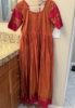 Picture of Orange Narayanpet Long Dress