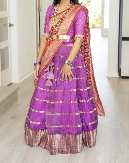 Picture of Organza lehenga