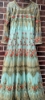 Picture of Sage green embroidered Anarkali 3pc set