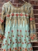 Picture of Sage green embroidered Anarkali 3pc set