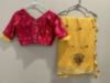 Picture of Pure Linen saree with pure Benaras pattu blouse