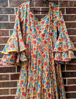 Picture of New Printed cotton dress with bell sleeves