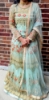 Picture of Sage green embroidered Anarkali 3pc set
