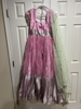 Picture of Baby pink organza dress with organza dupatta