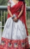 Picture of Red silk leheriya lehenga