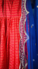 Picture of anarkali red blue dress