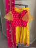 Picture of New yellow and pink cutwork lehenga