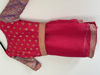 Picture of Pink organza saree and pure benaras blouse!