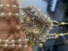 Picture of Brand New Rice pearl Mid length chain and earrings