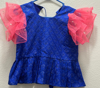 Picture of Blue And Pink netted lehenga 8-10y