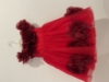 Picture of Janya’s Closet Red Party Dress with hair clip 1-2y