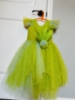 Picture of lil angels kids green and blue dress 4-5y