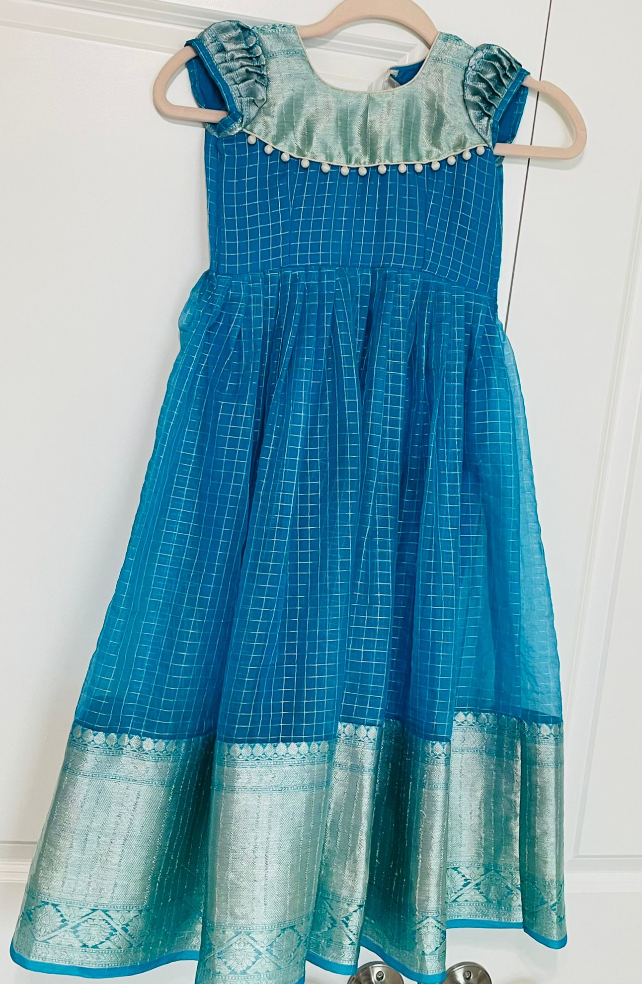 PunarviAuthentic|PreLoved|SustainableCustomized designer frocks 5-8y