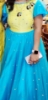 Picture of Blue and yellow long frock