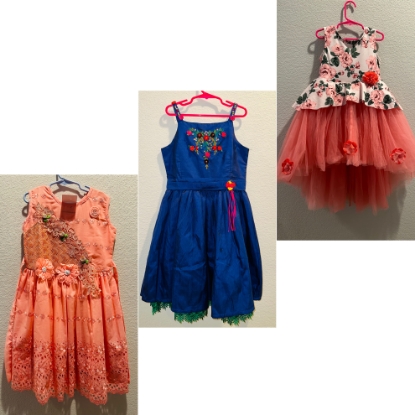 Picture of Girls party wear frocks 4-5y