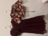Picture of Trendy jacket dress and one shoulder crop top and lehenga 2-3y