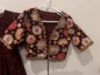 Picture of Trendy jacket dress and one shoulder crop top and lehenga 2-3y