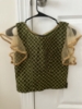 Picture of Green and Cream Combination Crop top Lehenga 10-12y
