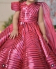 Picture of Structured Pink Designer Frock 1-2years