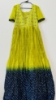Picture of PL529 Parrot green and navy blue dress
