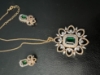 Picture of Black beads chain and diamond look pendant chain