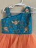 Picture of Designer frock and lehanga combo 1-2y