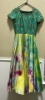 Picture of Sea green and yellow shibori long frock