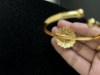 Picture of Polki kundan earrings and bracelet