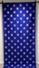 Picture of Soft premium Blue crush satin with lotus design Backdrop 4*8