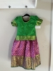 Picture of Green pink pattu lehenga 1y