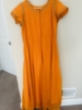 Picture of Combo dresses green long frock with duppta and orange color frock