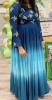 Picture of Long Ombré Frock with Maggam work