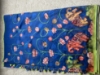 Picture of Blue and green elephant print saree