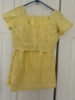 Picture of Nice lemon yellow saree  & lavender and purple bandini saree