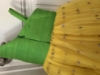 Picture of Lemon yellow and Green long frock 1y