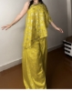 Picture of Cape one shoulder Indo Western Dress