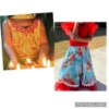 Picture of Red and blue Croptop Lehenga 1-2y
