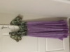 Picture of Lavender Mirror Ruffle Gown with scallop yoke