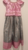 Picture of Blue and pink semi pattu lehenga with work blouse 6-8 yrs