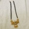 Picture of 4 lines black beads with matching earrings along with hip belt.