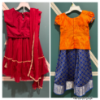 Picture of Semi silk pattu langa and fancy lehenga combo 2-3y