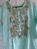 Picture of 3 piece gota embroidery suit set with organza cutwork dupatta