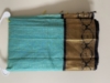 Picture of Black and seagreen kuppadam pattu saree