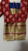 Picture of Navy blue antique gold border saree