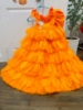 Picture of PL597 BK Gayatri couture feather dress 6-7y