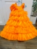 Picture of PL597 BK Gayatri couture feather dress 6-7y