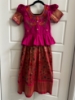 Picture of Paithani Pink and Orange Lehanga 8-10y