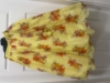 Picture of Halter Neck Bow Top with Flower Pink Skirt - Yellow Organza Floral Lehenga with Green Blouse 4-5y
