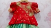 Picture of Pure Kanchi Pattu seagreen and red lehenga 2-4y 